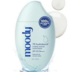 Moody Hydro Burst Water Sunscreen With Hyaluronic & SPF 50 PA +++ UVA/