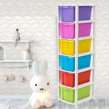 OINOZ Plastic Free Standing Cabinet(Finish Color - MULTI, Pre-assemble