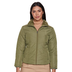 Qube By Fort Collins Nylon Women's Parka Standard Length Coat (84552Q_