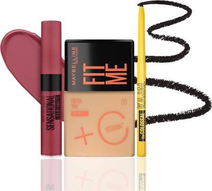MAYBELLINE NEW YORK Ananya's Makeup Essentials: Fit Me Tint 05 + Colos