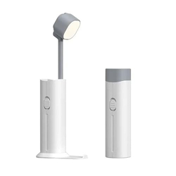 Dravina Rechargeable LED Table Light with Power Bank (1200mAh) 3-Colo
