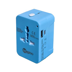 SKADIOO Type C (USB C) and USB A Universal Travel Adapter/Internationa