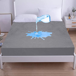 GADDA CO Cotton Feel Terry Ultra Soft Waterproof Mattress Protector -