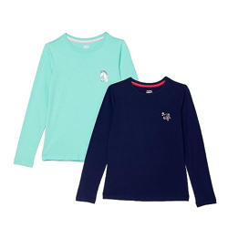Amazon Brand - Jam & Honey Girl's Regular Fit T-Shirt (AW20GTS-C-PO2_M