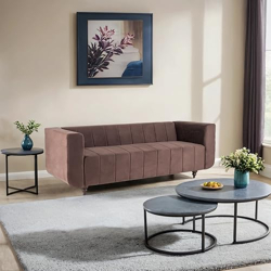 Peachtree Viva 3 Person Seater Sofa Set for Living Room, Office| 1 Yea