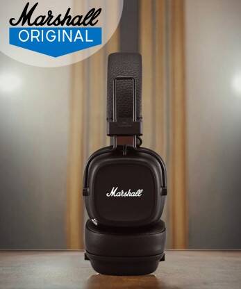 Marshall Major IV Bluetooth(Brown, On the Ear)