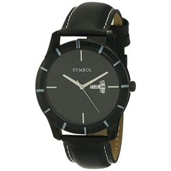 Symbol Men Faux Leather Analog Black Dial Watch-Az-Syg30-F, Band Color