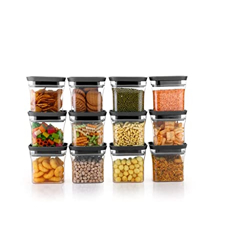 KITCHWELL UNBREAKABLE KITKAT SQUARE PLASTIC CONTAINERS SET FOR KITCHEN