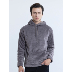 Snitch Grey Hooded Pure Cotton Pullover Sweatshirt