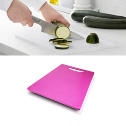 Suzec Plastic Chopping/Cutting Board for Kitchen Vegetable Cutting Boa
