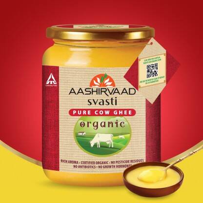 AASHIRVAAD Svasti Pure Cow Ghee - Desi Ghee with Rich Aroma - Organic