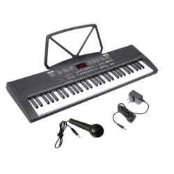 AMAZON BASICS ELECTRONIC KEYBOARD PIANO WITH LED DISPLAY | ADAPTER | K