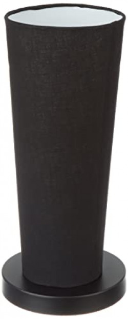 Ntu-147 Black Cotton Shade Table lamp with Metal Base by tu casa Holde