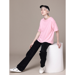 THE ROADSTER LIFE CO. PURE COTTON DROP-SHOULDER SLEEVES OVERSIZED T-SH