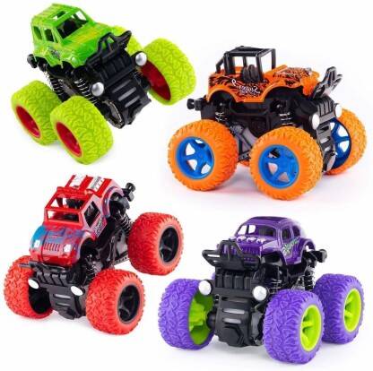 Nexteesh Monster Truck Friction Power Cars With Big Rubber Tires 360*