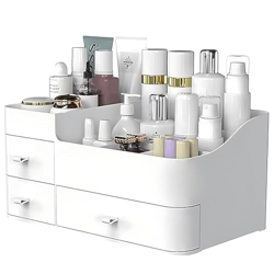 Stewit Makeup Organizer with Drawers,Large Capacity Countertop Organiz
