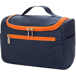 BigPlayer Compact Blue Cosmetic Bag - Zippered Makeup Organizer & Toil