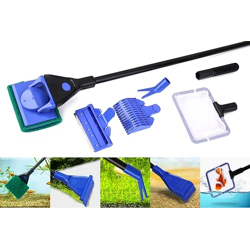 Buraq 5 in 1 Aquarium Cleaning Kit for Cleaning Aquarium Glass, Removi