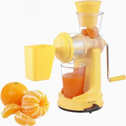 Floraware Food Safe Plastic Hand Fruit & Vegetable Juicer with steel h