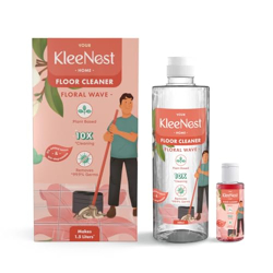 Kleenest Floral Wave Floor Cleaner |1.5 Litre made by 90ml Concentrate