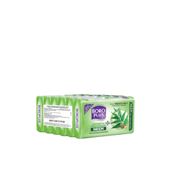 BOROPLUS Set of 6 Antiseptic & Moisturising Neem Soap with Shea Butter