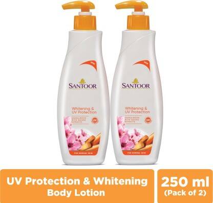 Santoor by Wipro Perfumed Body Lotion for Skin Whitening & UV Protecti