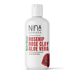 nina dorada Exotic Rose Body Wash with Rosehip and French Rose Clay fo
