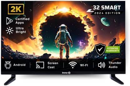 InnoQ Spectra 80 cm (32 inch) HD Ready LED Smart Android TV with 30W B