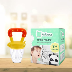 Kidbea Silicone Food/Fruit Nibbler with Extra Mesh, Soft Pacifier/Feed
