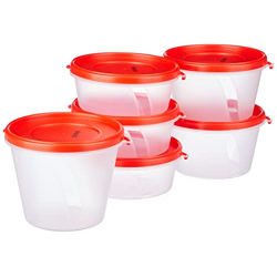 Amazon Brand - Solimo Nestable & Stackable Polypropylene Container Set