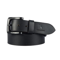 HIDE & SKIN Full Grain Genuine Leather Belt for Men | Belt for men lea