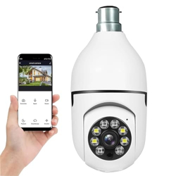 Eyetech 360 Light Bulb Wireless IP WiFi Camera, Bulb Camera 360 1080p