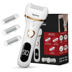 Lifelong Callus Remover for Feet | 1 Year Warranty | Foot Scrubber for