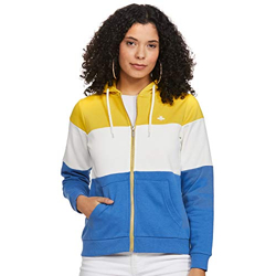 MODE BY RED TAPE WOMEN'S COTTON HOODED NECK SWEATSHIRT(MHE0034_BLUE_S_