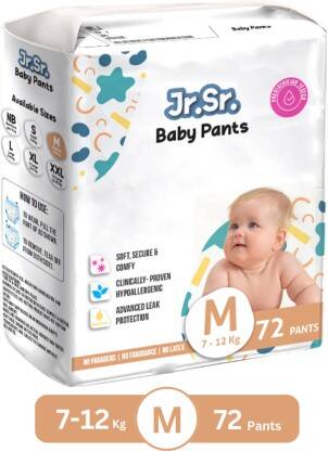Jr. Sr. Baby Diaper Pants with Advanced Leak Protection | Soft & Comfo