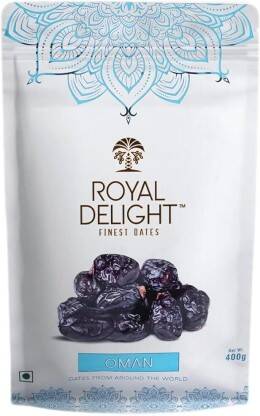 ROYAL DELIGHT Oman Dates 400g | Khajur / Khajoor | All Natural | Vegan
