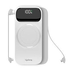 Lifelong 10000mAh MagSafe Power Bank | Slim, Pocket-Sized Wireless Cha
