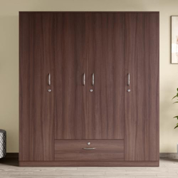 GODREJ INTERIO Wardrobe EWA 4-Door Engineered Wood Wardrobe for Clothe