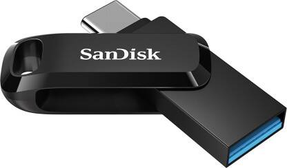 SANDISK SDDDC3-128G-I35 128 OTG DRIVE(BLACK, TYPE A TO TYPE C)