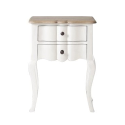 APRODZ Mango Wood Tinto Stylish Bedside Table for Bedroom Living Room