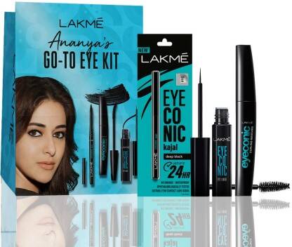LAKM ANANYAS EYECONIC MAKEUP KIT(KAJAL, LIQUID EYELINER, CURLING MASCA