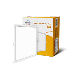 Wipro Garnet 10W Wave CCT Square Panel | Colour Changing Panel | Warm
