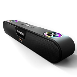 CrossBeats Blaze B24 Bluetooth Soundbar 24W, Gaming RGB Lights, AUX, B