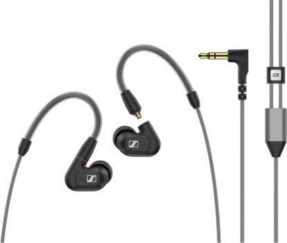 Sennheiser IE 300 Audiophile In Ear Headphone Wired without Mic(Black,
