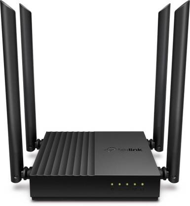 TP-Link Archer C64 AC1200 Gigabit MU-MIMO 1200 Mbps Router(Black, Dual