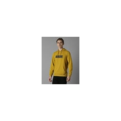 Men Embroidered Regular Fit Hoodie with Kangaroo Pocket