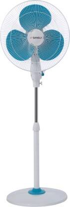 Sansui Chetak Speed 400 mm 3 Blade Pedestal Fan(Blue and White | Pack