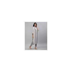 AURELIA Women Striped No Darts Straight Kurta