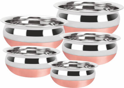 RENBERG STEELIX POT COOKWARE SET(STAINLESS STEEL, 5 - PIECE)