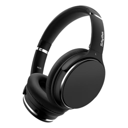 Srhythm NC25 Hybrid Noise Cancelling Headphones Over Ear, Wireless Blu